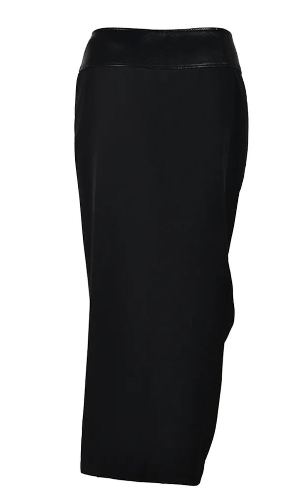 Knit-Woven Maxi Skirt