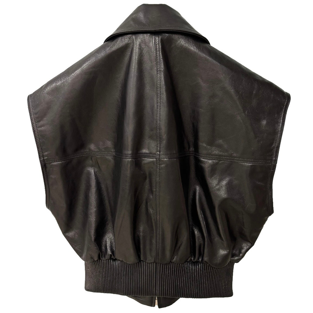 Leather Bomber Vest