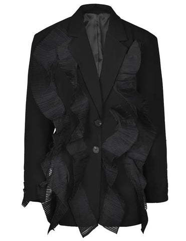 Multi Textured Statement Blazer