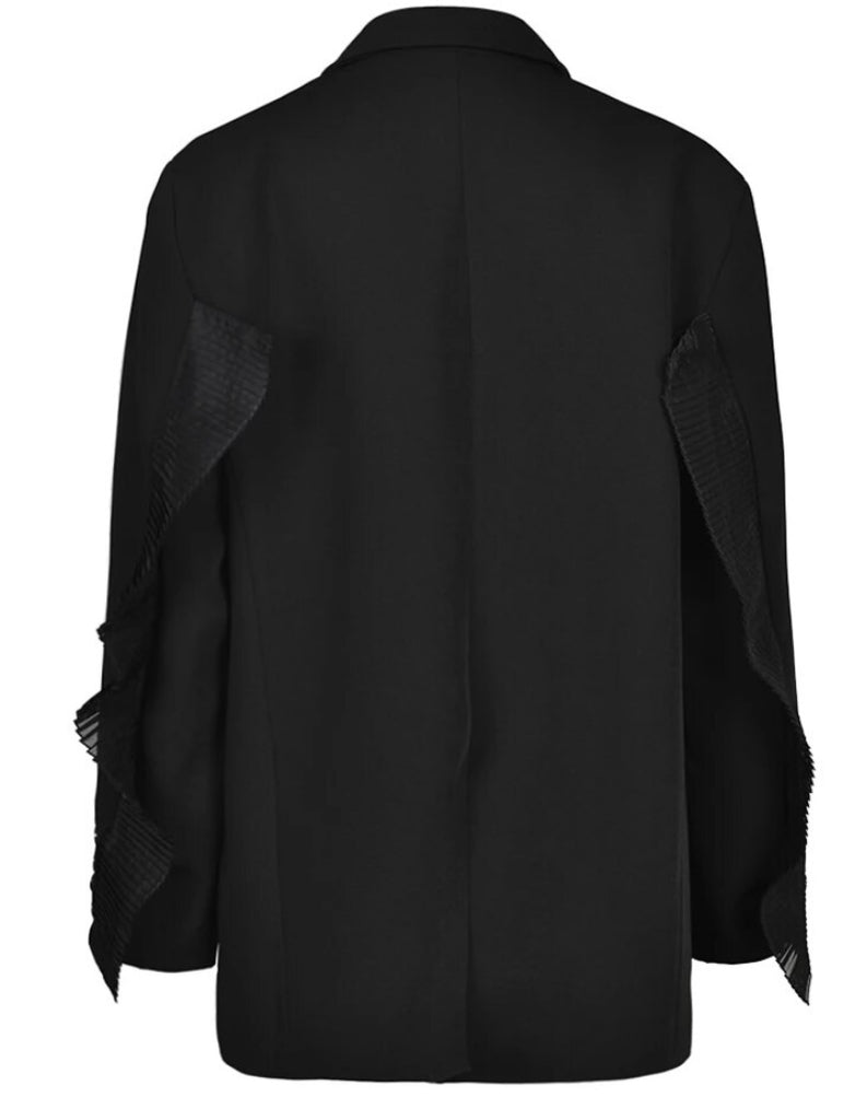 Tulle Trim Blazer