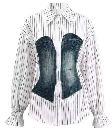 Distressed Sweater with Pins