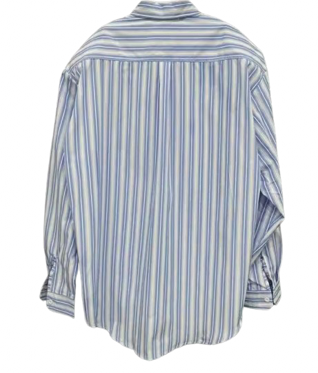 princess polly baby blue dress Men's Outfit: Navy Blazer, White Vertical Striped Dress Shirt, Grey Dress  Pants, Blue Tie main image 0