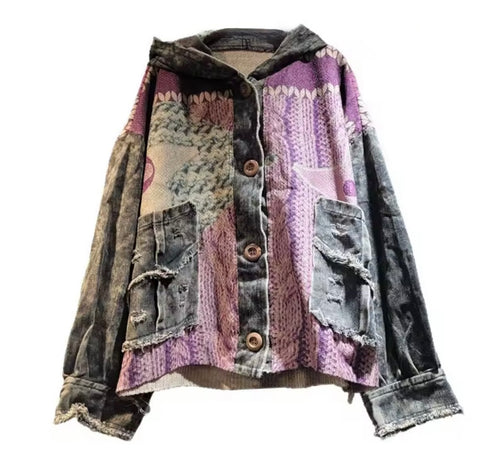 Distressed Sweater with Pins