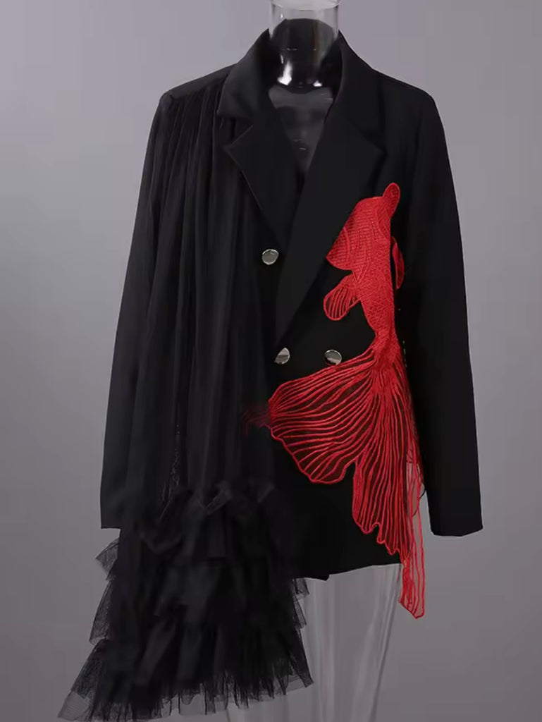 Embroidered Statement Blazer
