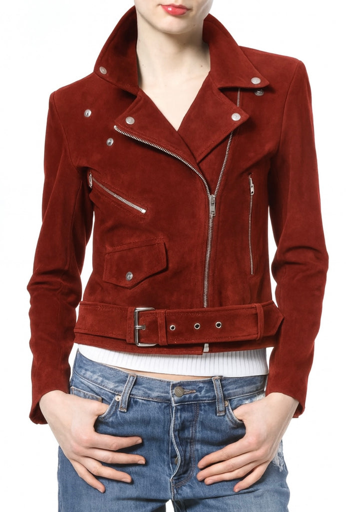 Sumptuous Suede Moto