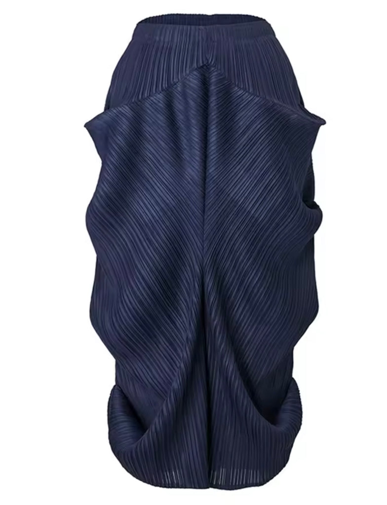 Sculptural Pleated Skirt