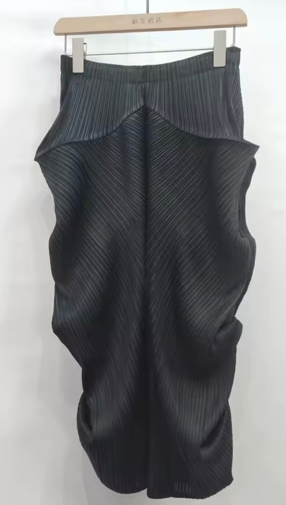 Sculptural Pleated Skirt