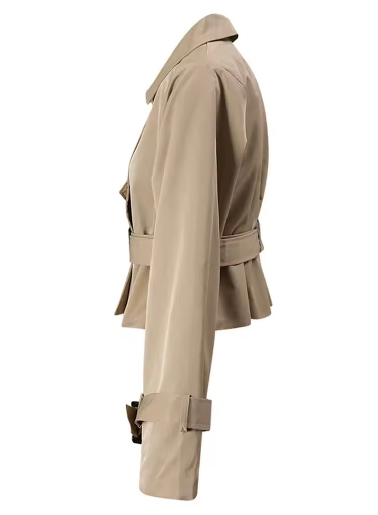 Cropped Trench Jacket