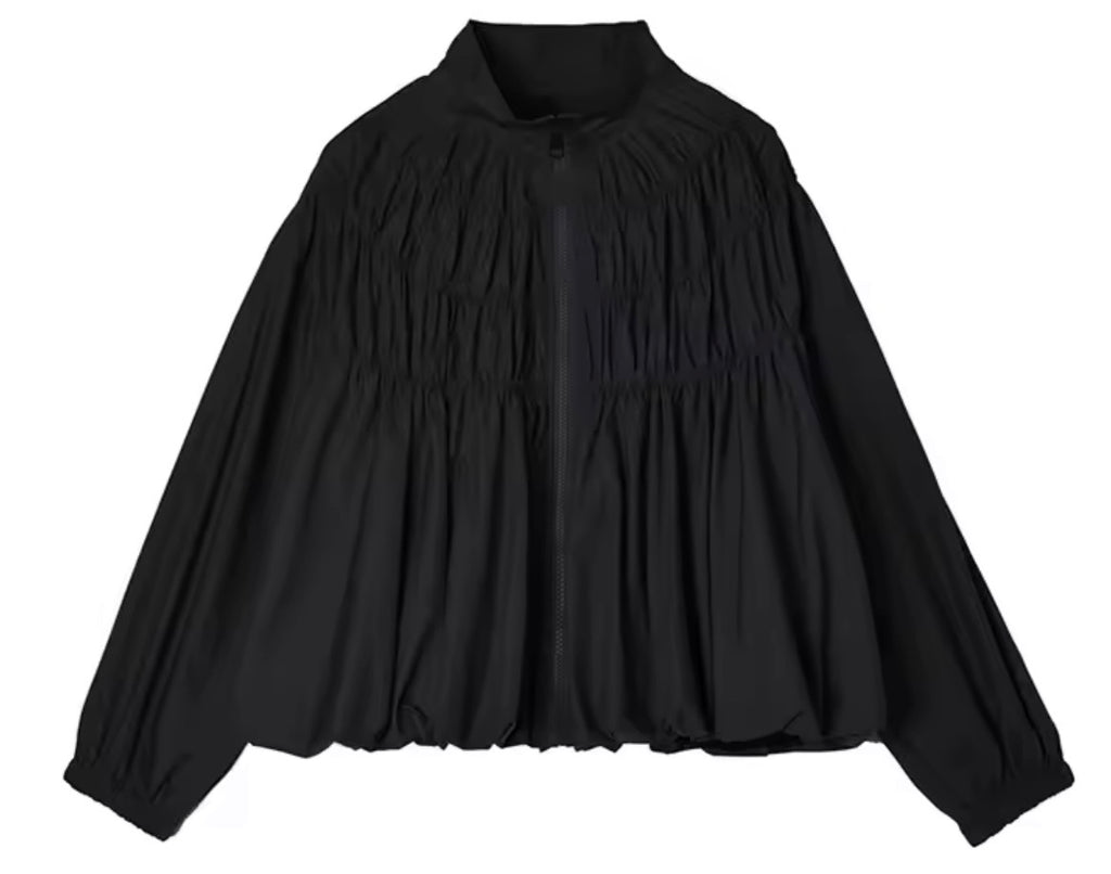 Gathered Volume Shirt-Jacket