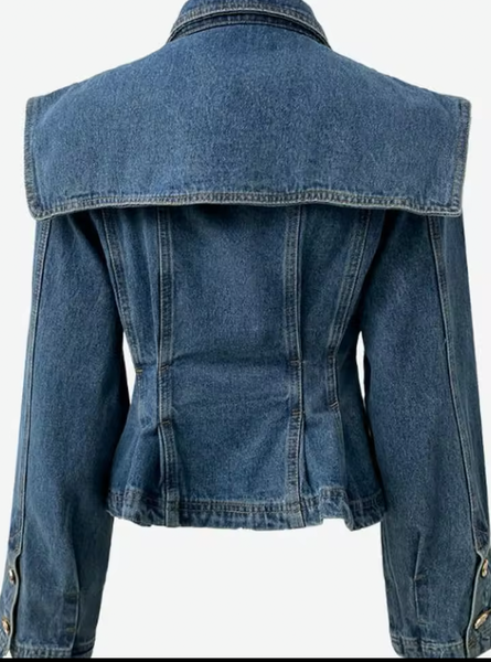 ジャケット・アウター Double Knit Peplum Jacket Double Knit Peplum Jacket – L'AUBE BLANC