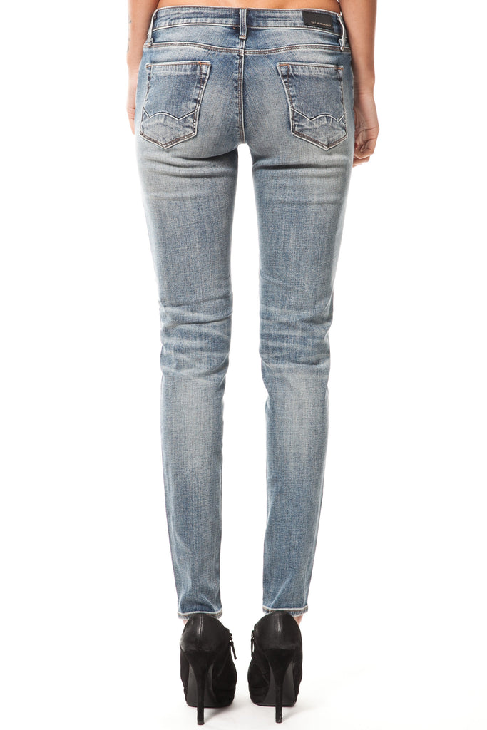 DISTRESSED MID-RISE LIGHT JEAN - Madonna and Co - 3