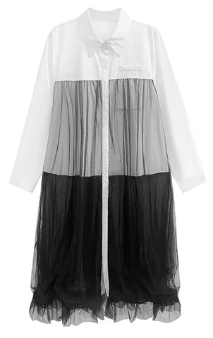 Maxi Knit-Woven Dress