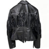 Fringe Leather Blazer