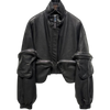 Utility Luxe Leather Bomber