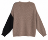 Two-Tone Asymmetrical Cardigan