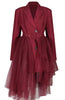 Tulle Peplum Blazer Dress