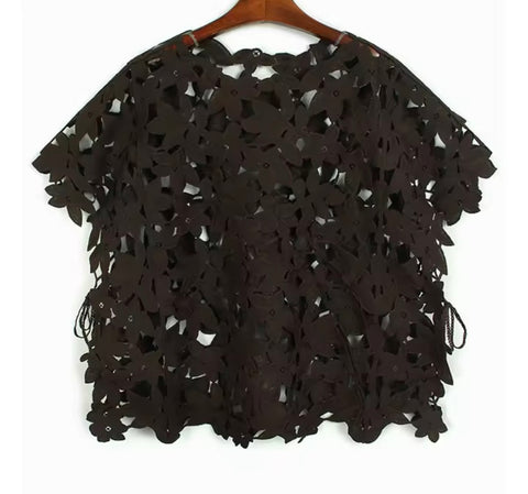 Distressed Sweater with Pins