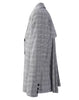 Pleated Back Plaid Blazer