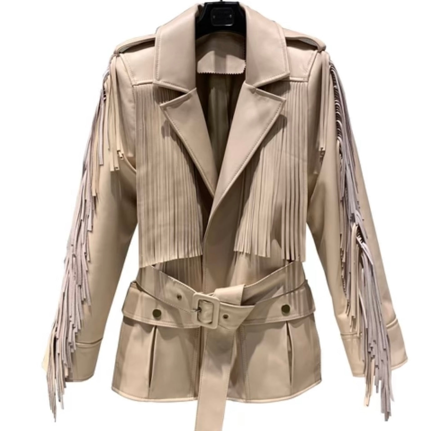 Fringe Leather Jacket | Madonna & Co
