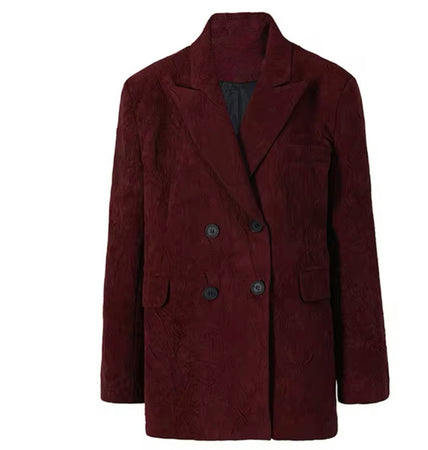 STUSSY / Mix wale corduroy double blazer