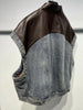 Leather Denim Vest