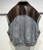 Leather Denim Vest