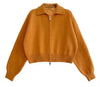 Zip Front Knit Jacket