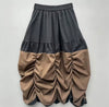 Ruched Colorblock Statement Skirt