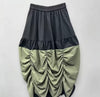 Ruched Colorblock Statement Skirt
