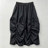 Ruched Colorblock Statement Skirt