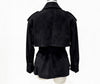 Soft Suede Belted Trench Jacket