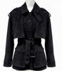 Soft Suede Belted Trench Jacket