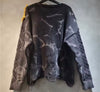Mixed-Media Distressed Patchwork Sweater