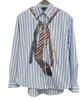 Shirt with Tie Print