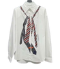 Shirt with Tie Print