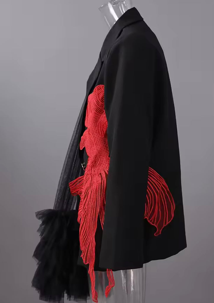 Embroidered Statement Blazer