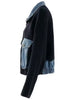 Denim Pockets -  Knit Bomber