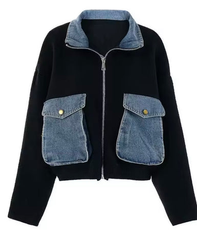 Leather Vest with Elastic Waist