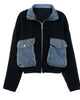Denim Pockets -  Knit Bomber
