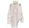 Distressed Safety Pin  Sweater