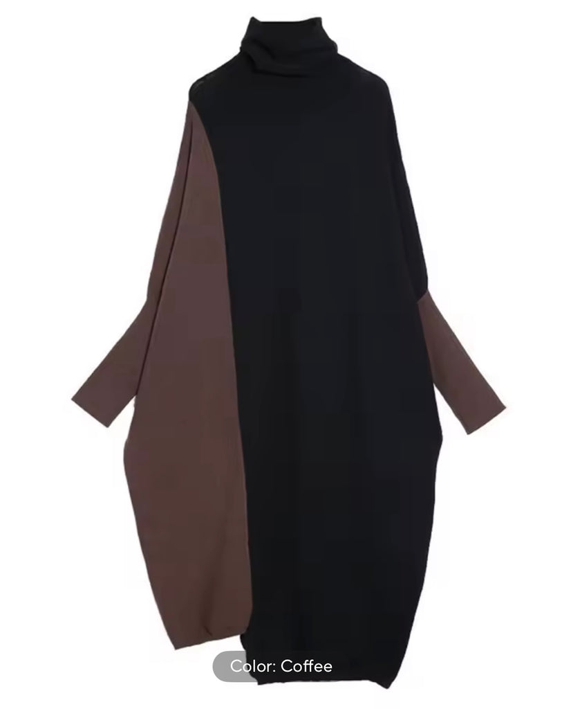 Two-Tone Sweater Dress