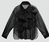Semi-Sheer Bow Shirt