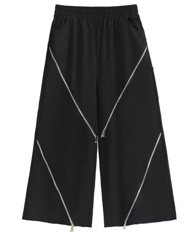 Zipper Asymmetrical Skirt