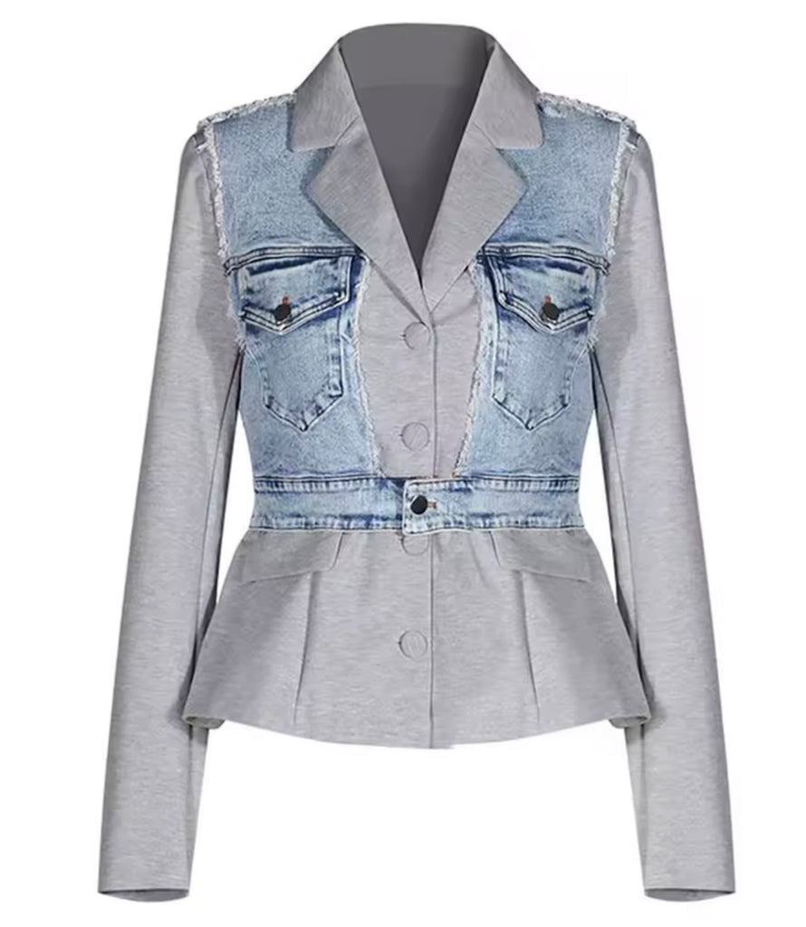 Denim Hybrid Tailored Jacket