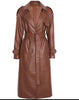 Belted Leather Trench
