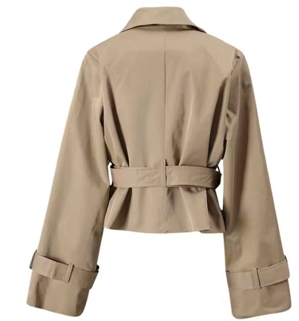 Cropped Trench Jacket