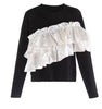 Sculpted Ruffle Statement Top