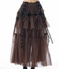 Layered Grommet Tulle Skirt