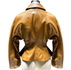 Sculpted Waist Leather Jacket