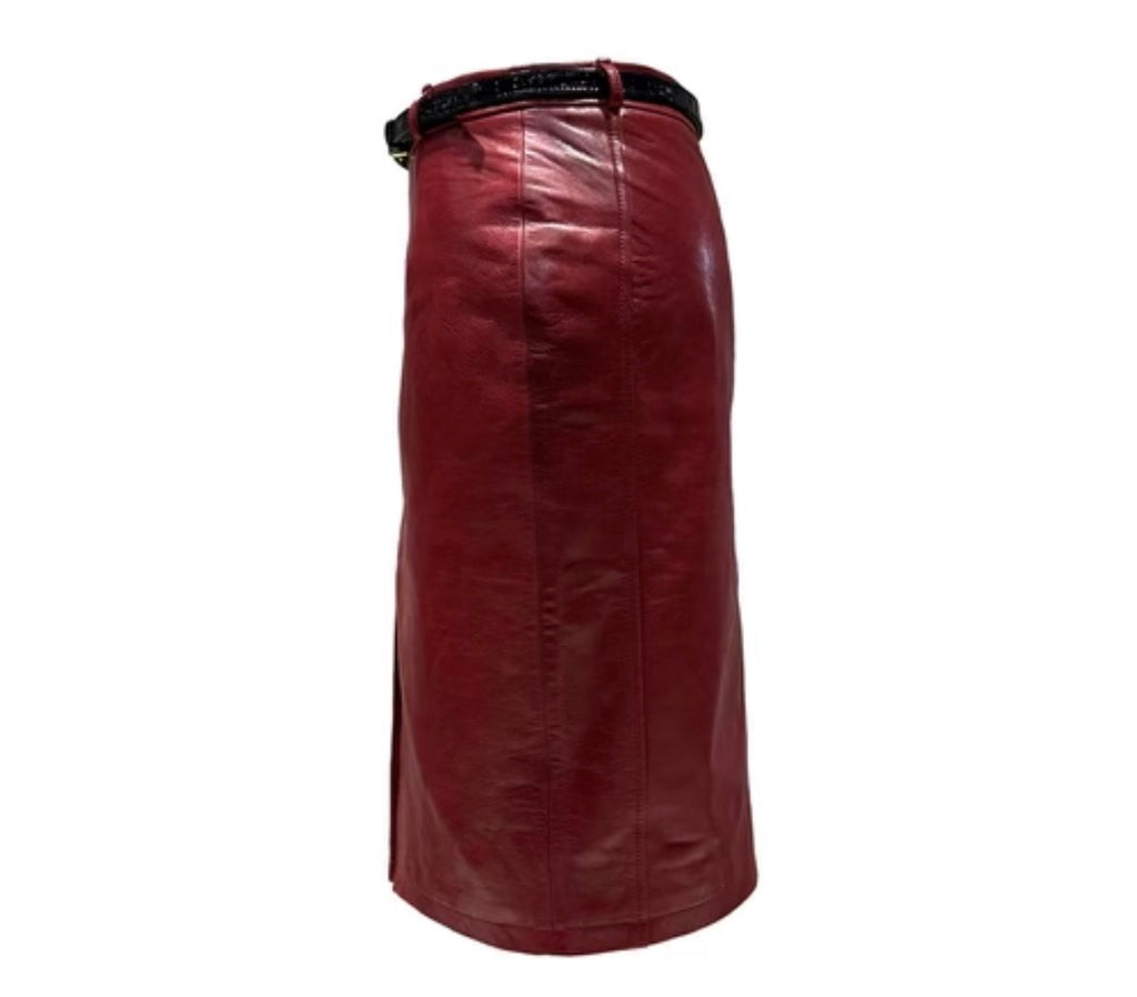 Leather Pencil Skirt